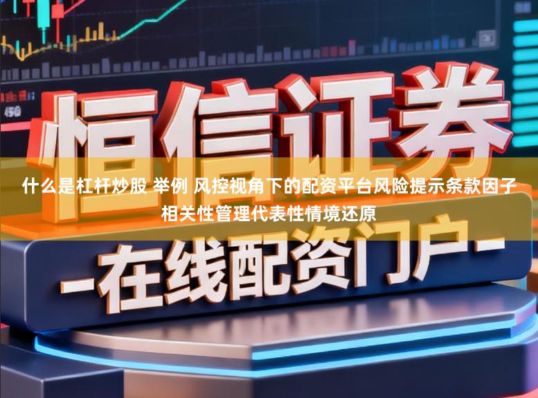 什么是杠杆炒股 举例 风控视角下的配资平台风险提示条款因子相关性管理代表性情境还原