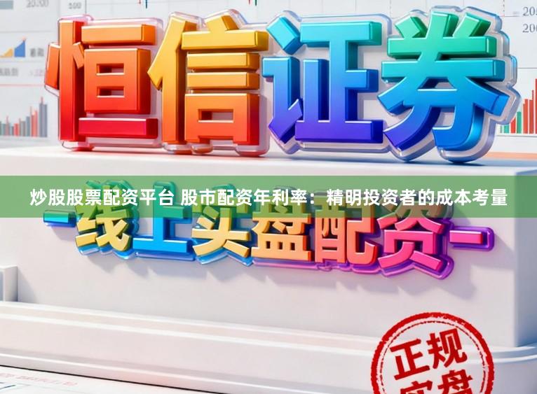 炒股股票配资平台 股市配资年利率：精明投资者的成本考量